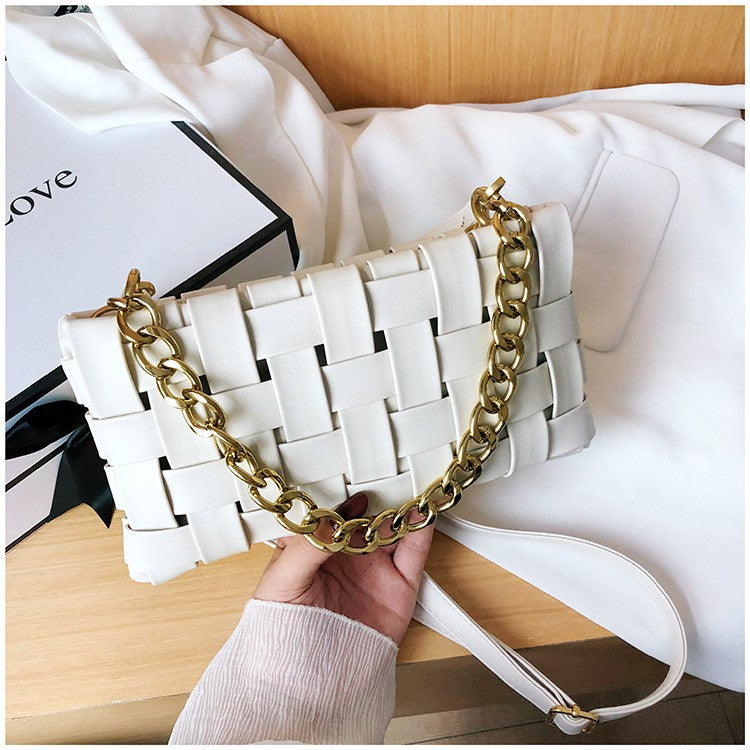 Luxurimo Leather Weave Bag