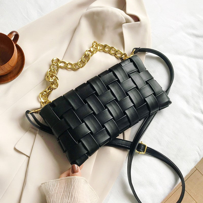 Luxurimo Leather Weave Bag