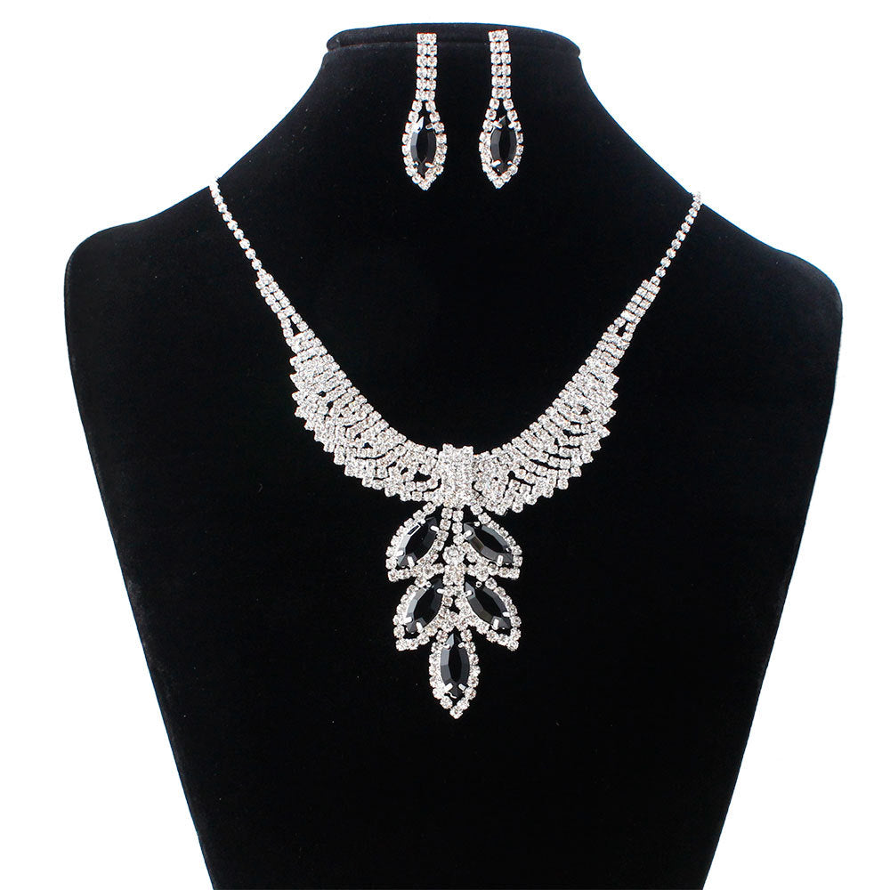 Luxurimo Bridal Necklace & Earring Set